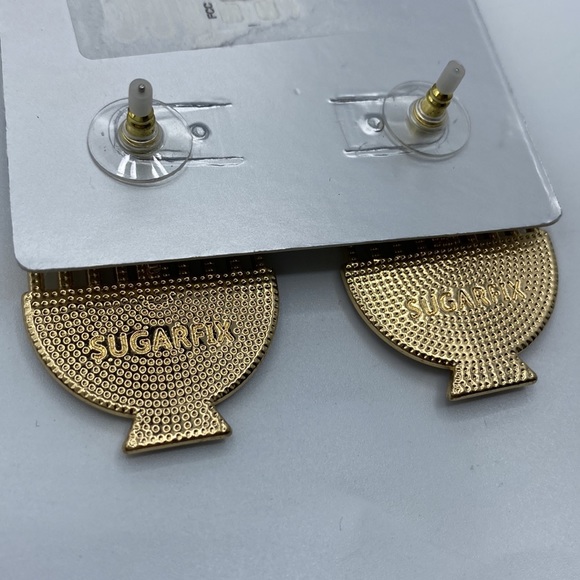 NWT Sugarfix by Baublebar Happy Hanukkah / Eight Nights Menorah Earrings - Picture 5 of 5